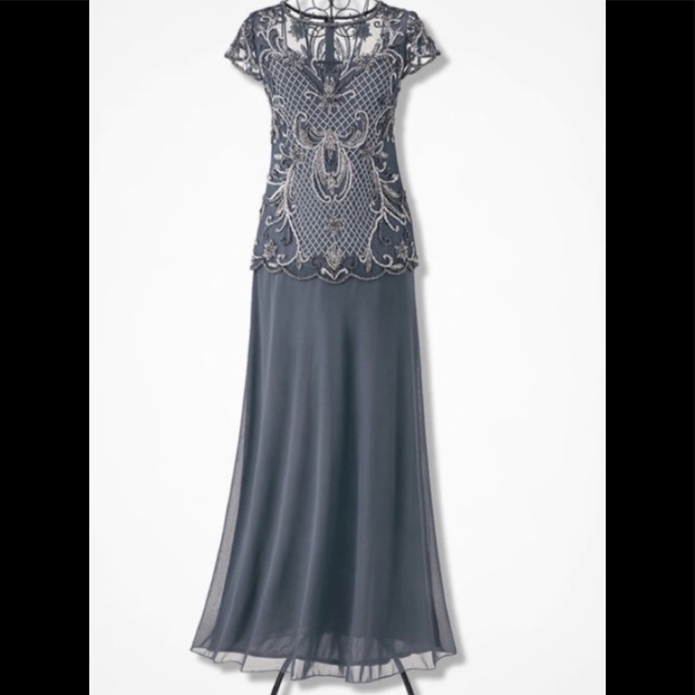Pissarro nights beaded gown